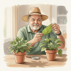 Houseplant pest inspection