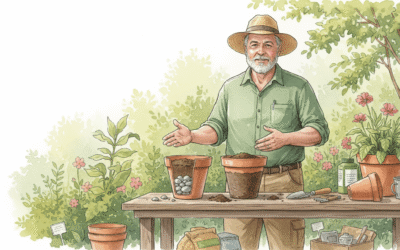 Garden Myth Busters: Rocks or gravel in the bottom of pots improves drainage