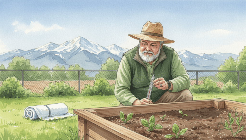 keith gardening in april weather